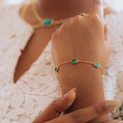 Crystalline Emerald Bracelet
