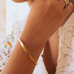 Flat Snake Chain Bracelet