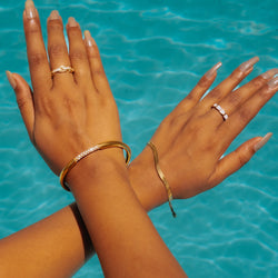 Flat Snake Chain Bracelet