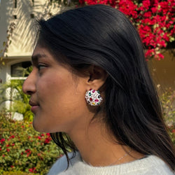 Crystal White Studs