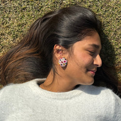 Crystal Pink Studs