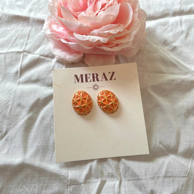 Bloom Orange Studs
