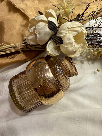 Chunky hammered bangle