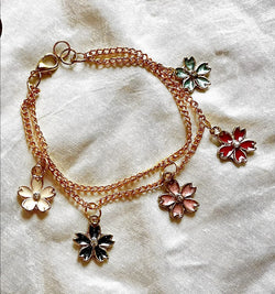 Floral Charms Bracelet
