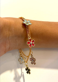 Floral Charms Bracelet